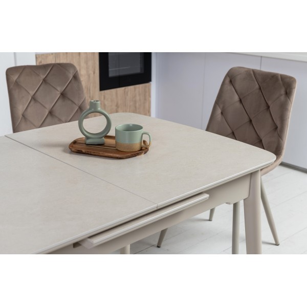 Керамічний стіл TM-76 крема саббія + капучино