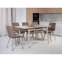 Керамічний стіл TM-76 крема саббія + капучино