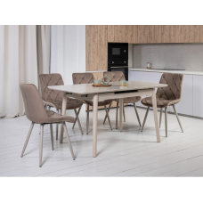 Керамічний стіл TM-76 крема саббія + капучино