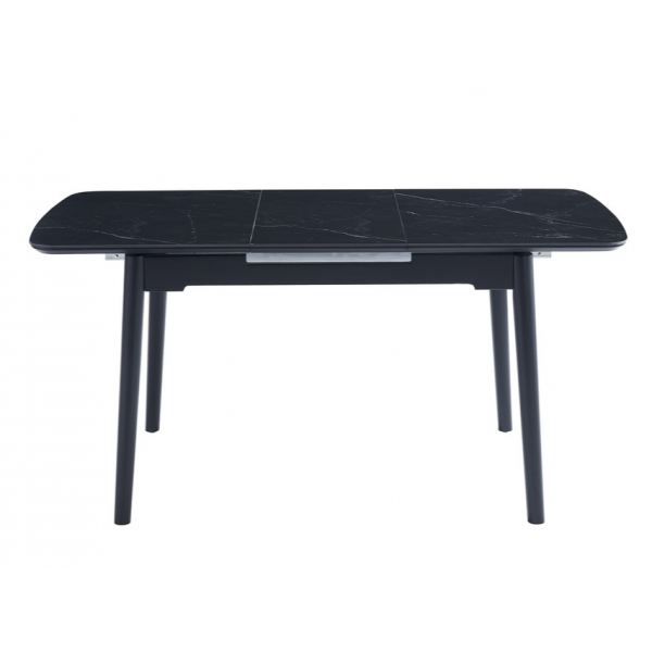 Керамічний стіл TM-76 чорний онікс + чорний