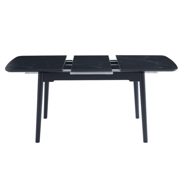 Керамічний стіл TM-76 чорний онікс + чорний