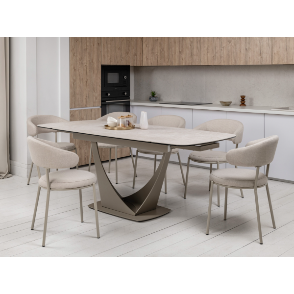 Керамічний стіл Еліо TML-990 сахара + бежевий