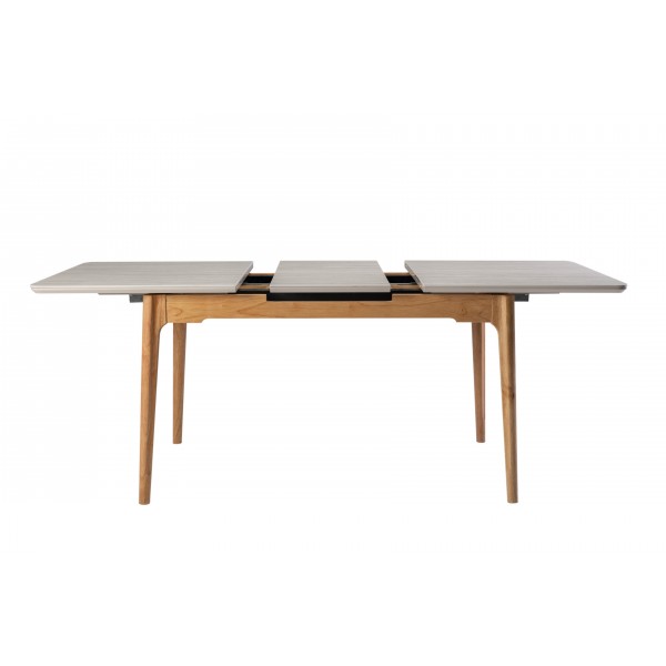 Керамічний стіл TM-89 травертін + дуб