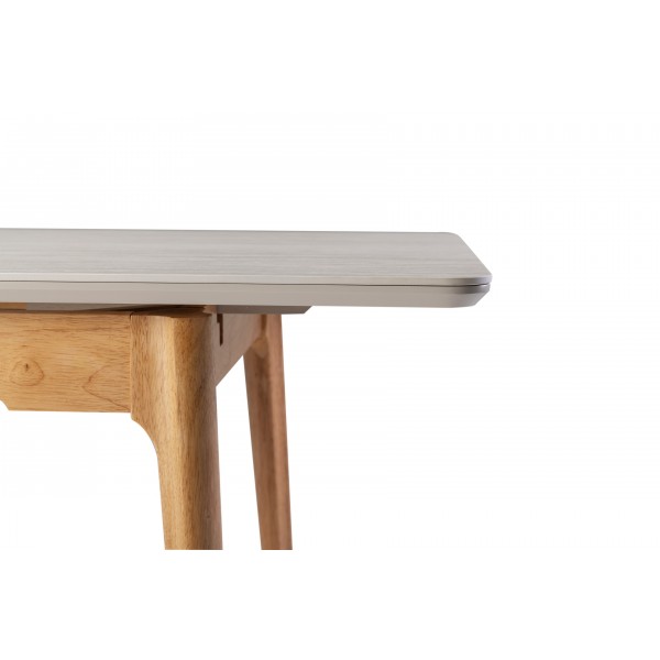 Керамічний стіл TM-89 травертін + дуб