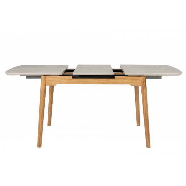 Керамічний стіл TM-76 травертін матовий + дуб