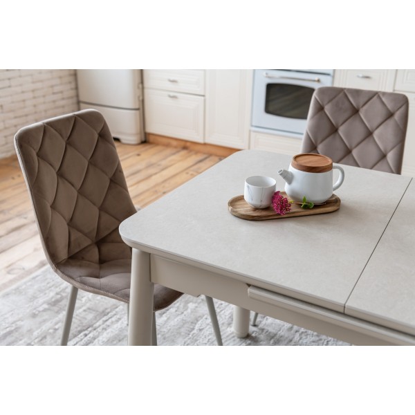 Керамічний стіл TM-92 крема саббія + капучино