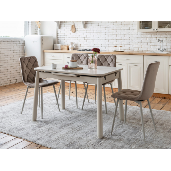 Керамічний стіл TM-92 крема саббія + капучино