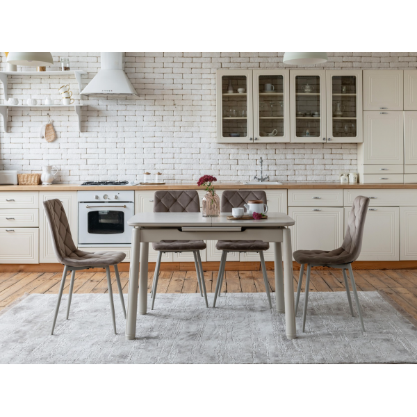 Керамічний стіл TM-92 крема саббія + капучино