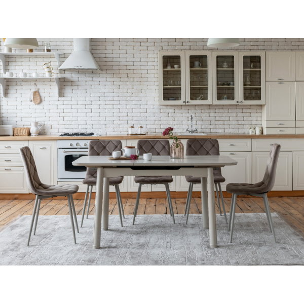 Керамічний стіл TM-92 крема саббія + капучино