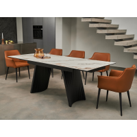 Керамічний стіл Олімпія TML-985 калакатта голд + чорний