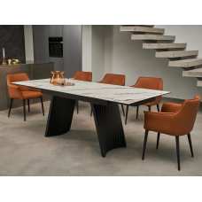 Керамічний стіл Олімпія TML-985 калакатта голд + чорний