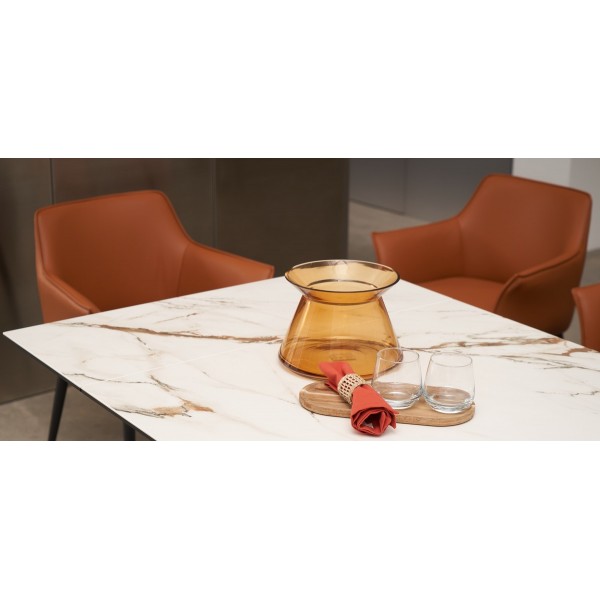 Керамічний стіл Олімпія TML-985 калакатта голд + чорний