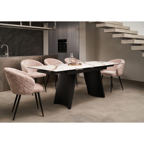 Керамічний стіл Олімпія TML-985 калакатта голд + чорний