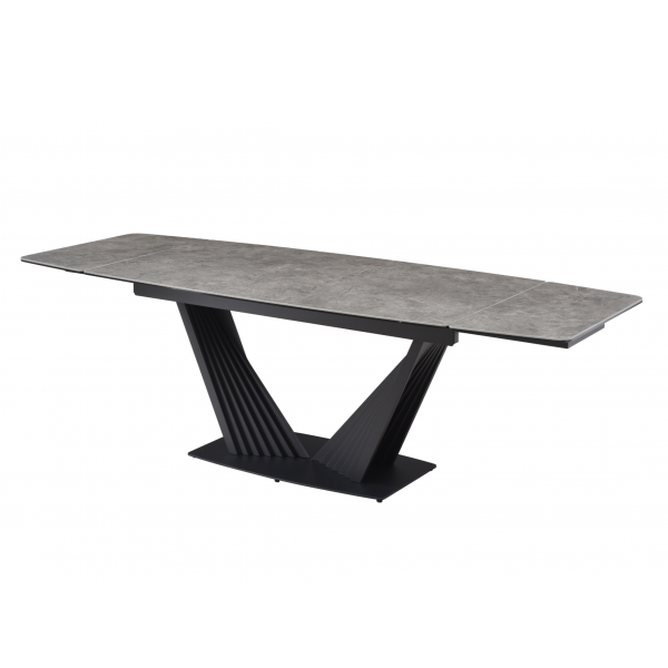 Керамічний стіл Феліче TML-1000 грей шторм + чорний