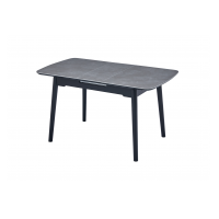 Керамічний стіл TM-87 гріджіо латте + чорний