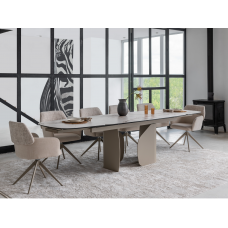 Керамічний стіл Крістіано TML-1300 аврора голд + бежевий