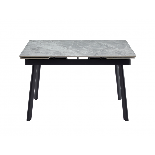 Керамічний стіл TM-98-1 б'янко каррара грей + чорний