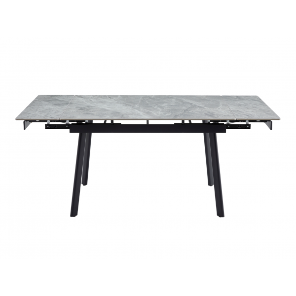 Керамічний стіл TM-98-1 б'янко каррара грей + чорний