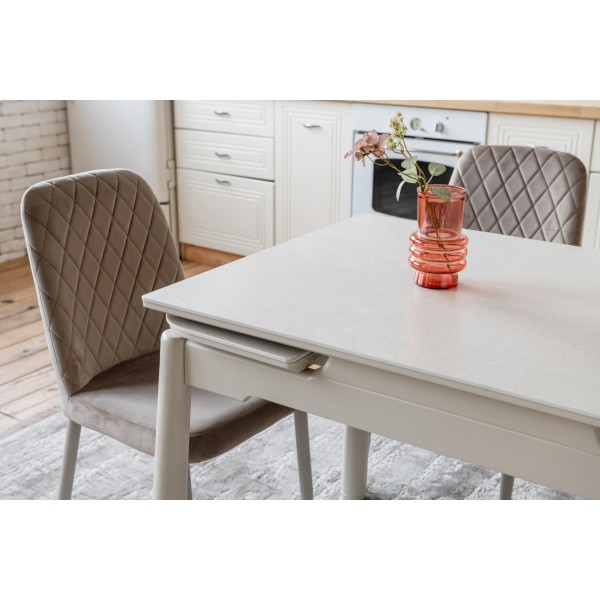 Керамічний стіл TM-93 крема саббія + капучино