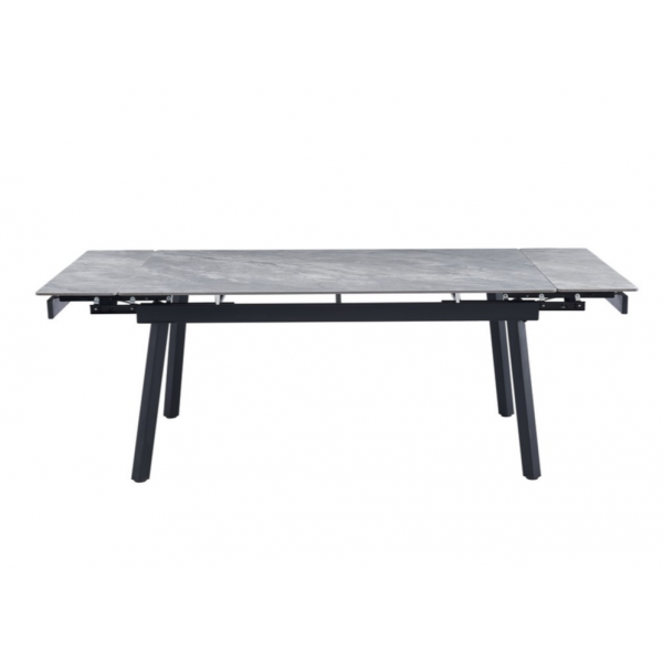 Керамічний стіл TM-88 ребекка грей + чорний