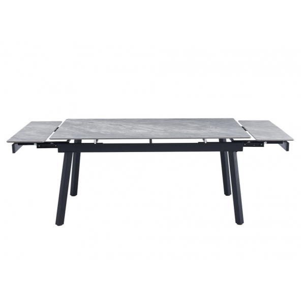 Керамічний стіл TM-88 ребекка грей + чорний