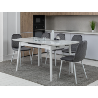 Керамічний стіл TM-76 вайт клауд + білий