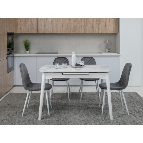 Керамічний стіл TM-76 вайт клауд + білий