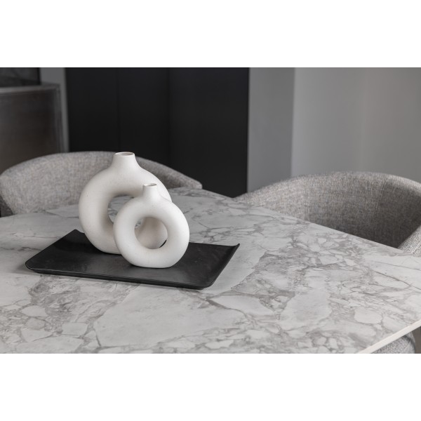 Керамічний стіл Феліче TML-1000-1 клауді грей + чорний