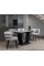 Керамічний стіл Феліче TML-1000-1 клауді грей + чорний