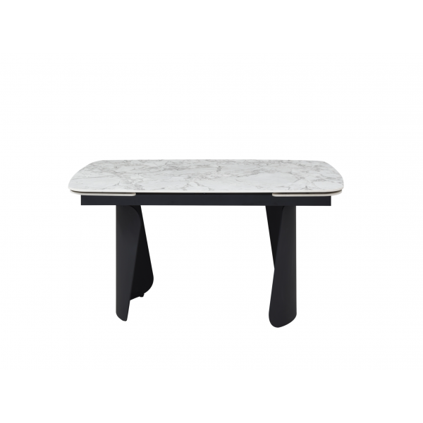 Керамічний стіл Нардо TML-1270 клауді грей + чорний