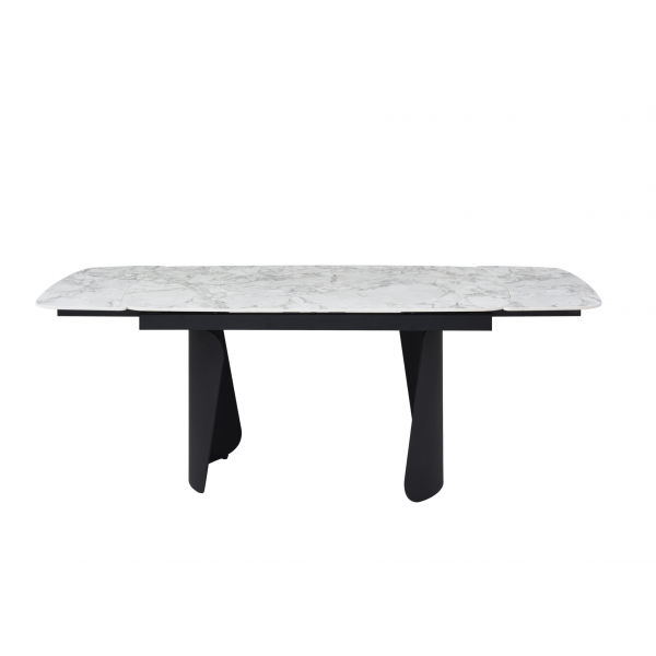 Керамічний стіл Нардо TML-1270 клауді грей + чорний