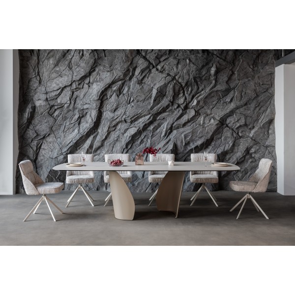 Керамічний стіл Паола TML-1265 сендвейв + бежевий