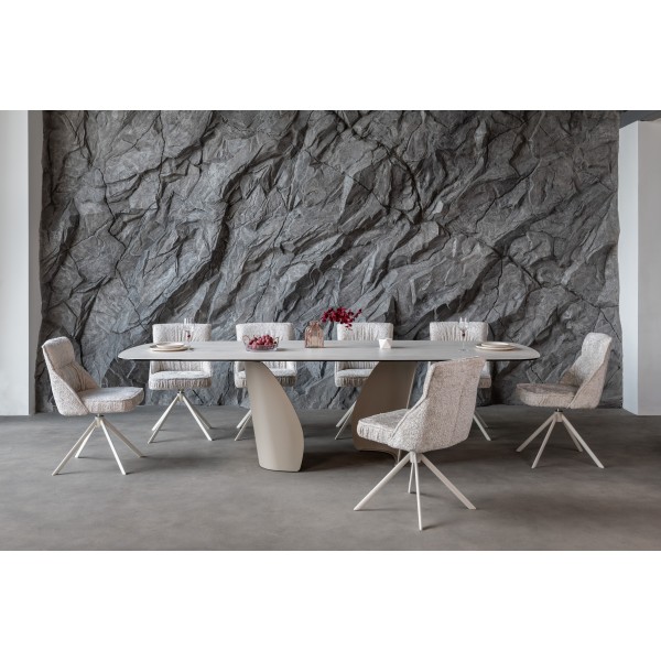 Керамічний стіл Паола TML-1265 сендвейв + бежевий