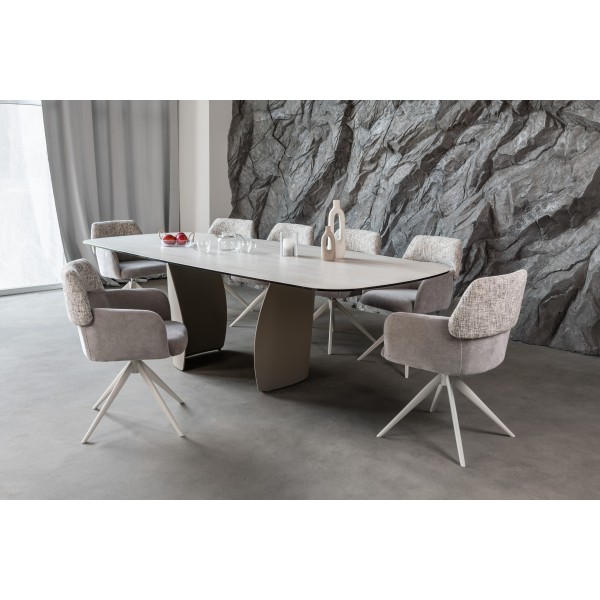 Керамічний стіл Паола TML-1265 сендвейв + бежевий