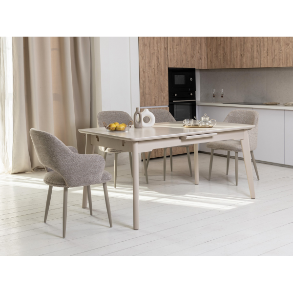 Керамічний стіл TM-125 крема саббія + капучино