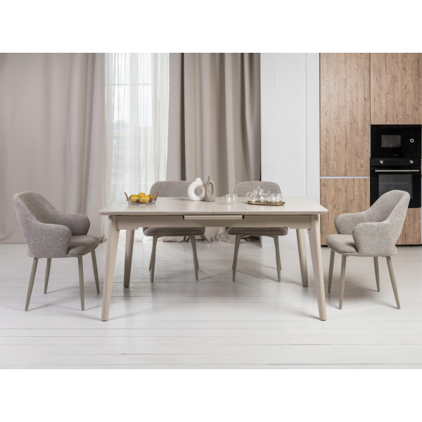 Керамічний стіл TM-125 крема саббія + капучино