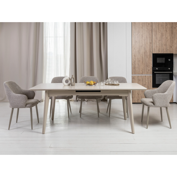 Керамічний стіл TM-125 крема саббія + капучино