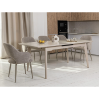 Керамічний стіл TM-125 крема саббія + капучино